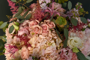Buchet de trandafiri, hortensii si mathiola - Special